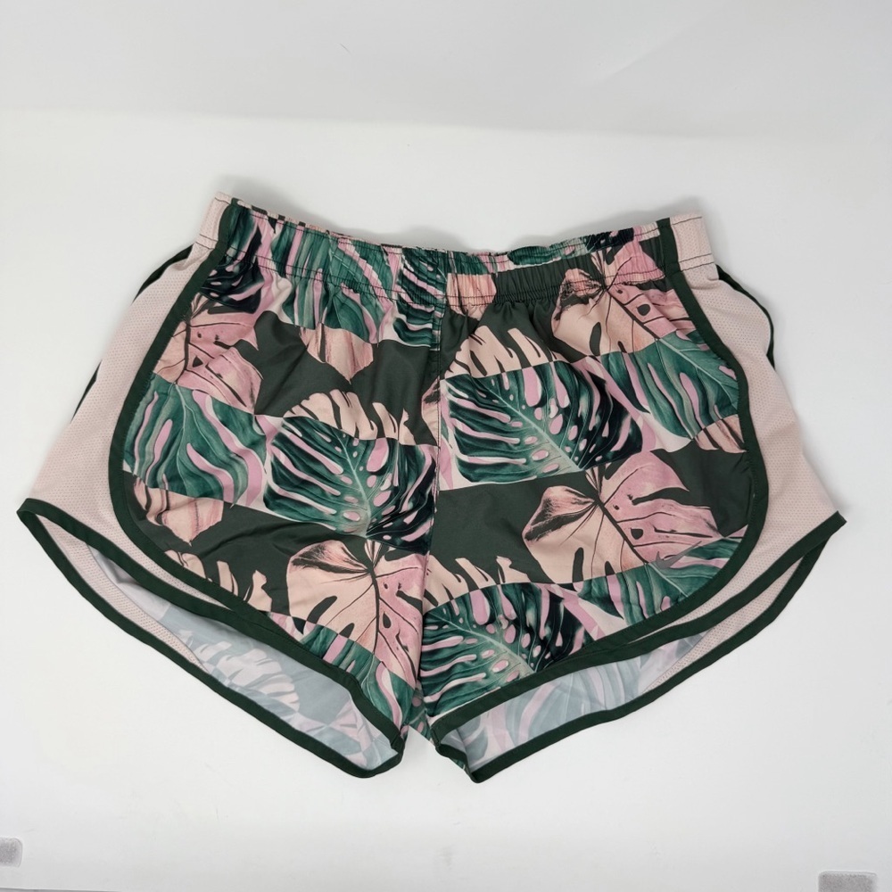Nike Dri-FIT Women’s Running Shorts Medium Tropical Leaf Print size medium - Picture 13 of 13
